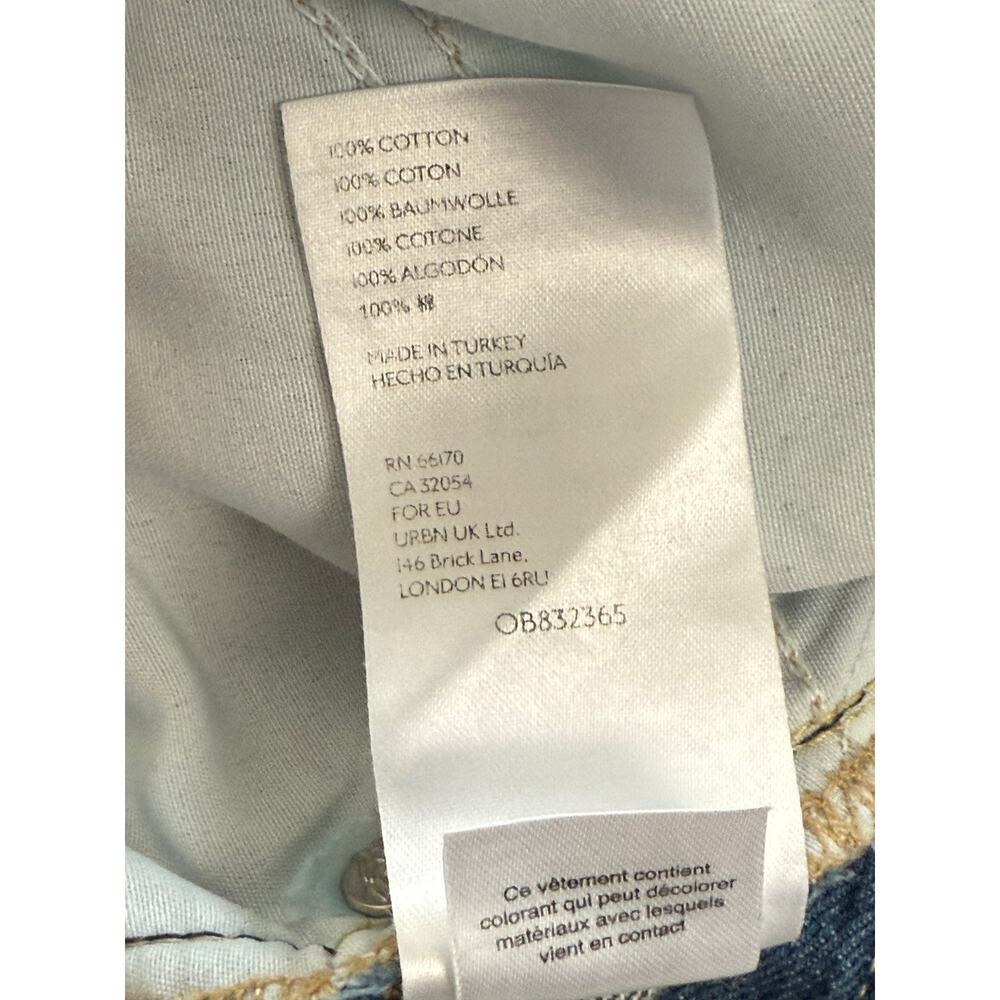 We The Free Jeans Womens 28 Maggie Mid-Rise Straight-Leg Button Fly Raw Hem - Picture 6 of 8